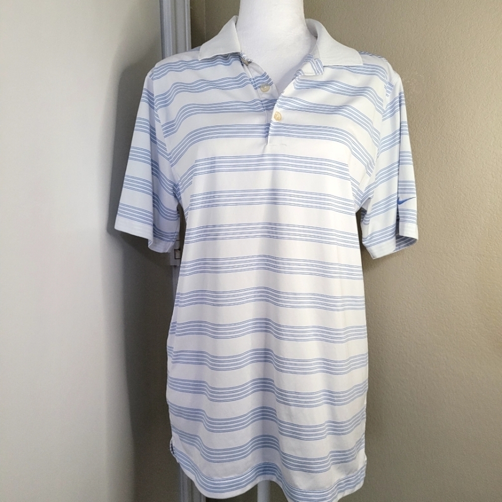 Nike Gold Dri-Fit Polo, Mens Size Small